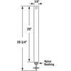 Prime-Line 20 in. x 3/8 in. Spiral Non-Tilt Balance, Red Tip Single Pack FM 2020